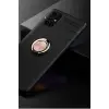 Newface Samsung Galaxy M51 Kılıf Range Yüzüklü Silikon - Siyah-Gold