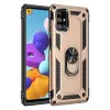 Newface Samsung Galaxy M51 Kılıf Sofya Yüzüklü Silikon Kapak - Gold