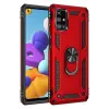 Newface Samsung Galaxy M51 Kılıf Sofya Yüzüklü Silikon Kapak - Kırmızı