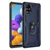 Newface Samsung Galaxy M51 Kılıf Sofya Yüzüklü Silikon Kapak - Lacivert