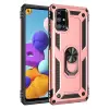 Newface Samsung Galaxy M51 Kılıf Sofya Yüzüklü Silikon Kapak - Rose