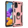 Newface Samsung Galaxy M51 Kılıf Sofya Yüzüklü Silikon Kapak - Rose