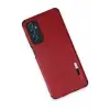 Newface Samsung Galaxy M52 5G Kılıf Loop Deri Silikon - Kırmızı