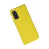 Newface Samsung Galaxy S20 Kılıf Nano içi Kadife Silikon - Sarı