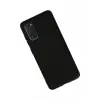 Newface Samsung Galaxy S20 Kılıf Nano içi Kadife Silikon - Siyah