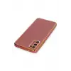 Newface Samsung Galaxy S20 Kılıf Volet Silikon - Kırmızı