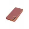 Newface Samsung Galaxy S20 Kılıf Volet Silikon - Kırmızı