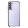 Newface Samsung Galaxy S21 FE Kılıf Razer Lensli Silikon - Mor