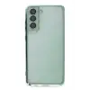 Newface Samsung Galaxy S21 FE Kılıf Razer Lensli Silikon - Yeşil