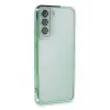 Newface Samsung Galaxy S21 FE Kılıf Razer Lensli Silikon - Yeşil