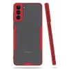 Newface Samsung Galaxy S21 Plus Kılıf Platin Silikon - Kırmızı