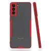 Newface Samsung Galaxy S21 Plus Kılıf Platin Silikon - Kırmızı