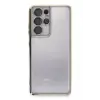 Newface Samsung Galaxy S21 Ultra Kılıf Razer Lensli Silikon - Gold