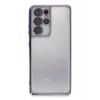 Newface Samsung Galaxy S21 Ultra Kılıf Razer Lensli Silikon - Mor