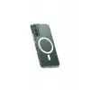 Newface Samsung Galaxy S22 Kılıf Magneticsafe Şeffaf Silikon - Şeffaf