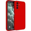 Newface Samsung Galaxy S23 FE Kılıf First Silikon - Kırmızı