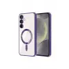 Newface Samsung Galaxy S23 Kılıf Kross Magneticsafe Kapak - Mor