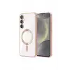 Newface Samsung Galaxy S23 Kılıf Kross Magneticsafe Kapak - Rose