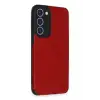 Newface Samsung Galaxy S23 Plus Kılıf Loop Deri Silikon - Kırmızı