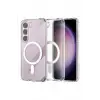 Newface Samsung Galaxy S23 Plus Kılıf Magneticsafe Şeffaf Silikon - Şeffaf