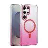 Newface Samsung Galaxy S23 Ultra Glossy Magsafe Kapak - Pembe