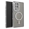 Newface Samsung Galaxy S23 Ultra Joke Simli Magneticsafe Kılıf - Gümüş