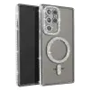 Newface Samsung Galaxy S23 Ultra Joke Simli Magneticsafe Kılıf - Gümüş