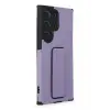 Newface Samsung Galaxy S23 Ultra Kılıf Mega Standlı Silikon - Lila
