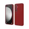 Newface Samsung Galaxy S24 FE Kılıf First Silikon - Kırmızı