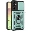 Newface Samsung Galaxy S24 FE Pars Lens Yüzüklü Silikon - Yeşil