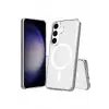 Newface Samsung Galaxy S24 Kılıf Magneticsafe Şeffaf Silikon - Şeffaf
