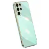 Newface Samsung Galaxy S24 Ultra Kılıf Volet Silikon - Açık Yeşil