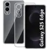 Newface Samsung Galaxy S25 Edge Kılıf Lüx Şeffaf Silikon