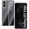 Newface Samsung Galaxy S25 Edge Kılıf Lüx Şeffaf Silikon