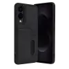 Newface Samsung Galaxy S25 Edge Sara Kartvizitli Deri Kılıf - Siyah