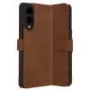 Newface Samsung Galaxy S25 Edge Trend S Plus Kapaklı Kılıf - Taba