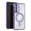 Newface Samsung Galaxy S25 FE Joke Simli Magneticsafe Kılıf - Derin Mor