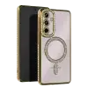 Newface Samsung Galaxy S25 FE Joke Simli Magneticsafe Kılıf - Gold
