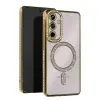 Newface Samsung Galaxy S25 FE Joke Simli Magneticsafe Kılıf - Gold
