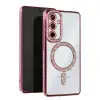 Newface Samsung Galaxy S25 FE Joke Simli Magneticsafe Kılıf - Pembe
