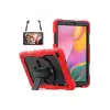 Newface Samsung Galaxy T510 Tab A 10.1 Kılıf Pars Tablet Kapak - Kırmızı
