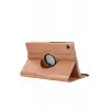 Newface Samsung Galaxy Tab A11 360 Tablet Deri Kılıf - Rose Gold