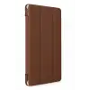 Newface Samsung Galaxy Tab A9 Kılıf Tablet Smart Kılıf - Kahverengi