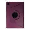 Newface Samsung Galaxy Tab A9 Plus Kılıf 360 Tablet Deri Kılıf - Mürdüm