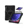 Newface Samsung Galaxy X610 Tab S9 FE Plus 12.4 Kılıf Amazing Tablet Kapak - Siyah