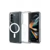 Newface Samsung Galaxy Z Fold 5 Kılıf Magneticsafe Şeffaf Silikon - Şeffaf