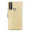 Newface TCL 20 SE Trend S Plus Kapaklı Kılıf - Gold