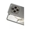 Newface Tecno Spark 30 Kılıf Auto Focus Karbon Kapak - Gri
