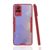 Newface Vivo V21e Kılıf Platin Silikon - Kırmızı