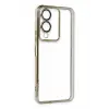 Newface Vivo Y17S Kılıf Razer Lensli Silikon - Gold